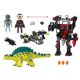 Εικόνα της Playmobil Dino Rise - Saichania, Αγκυλόσαυρος Με Μαχητή Εναντίον Ρομπότ 70626