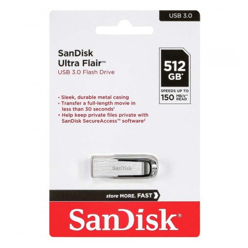Εικόνα της SanDisk Ultra Flair USB 3.0 512GB SDCZ73-512G-G46
