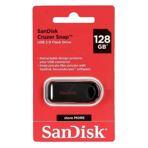 Εικόνα της SanDisk Cruzer Snap 128GB USB 2.0 SDCZ62-128G-G35