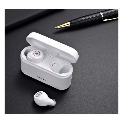 Εικόνα της True Wireless Ακουστικά Bluetooth HiFuture TidyBuds Pro με θήκη Power Bank 3000mAh Λευκό
