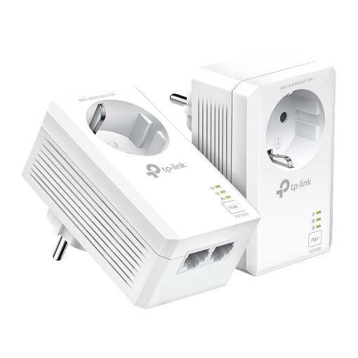 Εικόνα της Powerline TP-Link TL-PA7027P v1.0 AV1000 Gigabit Passthrough Starter Kit