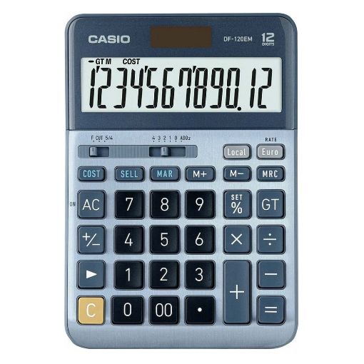 Εικόνα της Αριθμομηχανή 12 Ψηφίων Casio DF-120EM