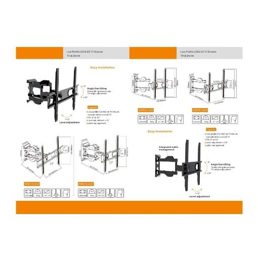 Εικόνα της Focus Mount Βάση τηλεόρασης Tilt & Swivel 37"-70" WMS16-64AT