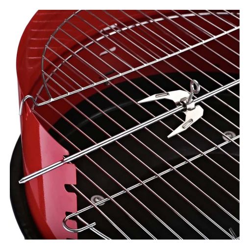 Εικόνα της Outsunny Τροχήλατη Ψησταριά Barbecue Μαύρο/Κόκκινο 01-0562