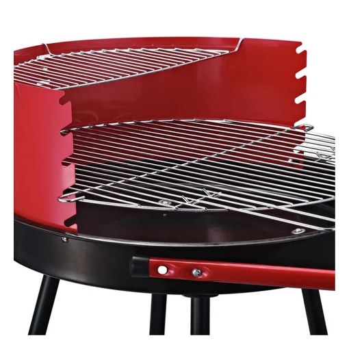Εικόνα της Outsunny Τροχήλατη Ψησταριά Barbecue Μαύρο/Κόκκινο 01-0562