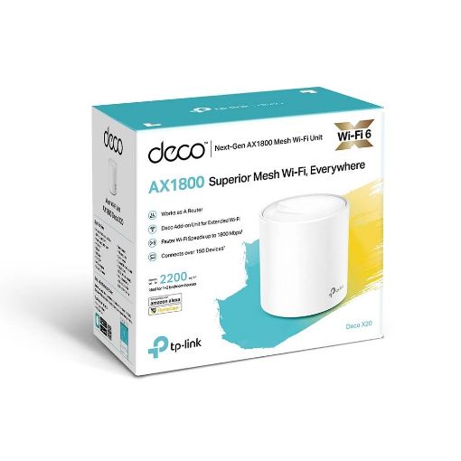 Εικόνα της Access Point TP-Link Deco X20 v3 Whole Home Mesh Wi-Fi 6 System AX1800 (1 pack)