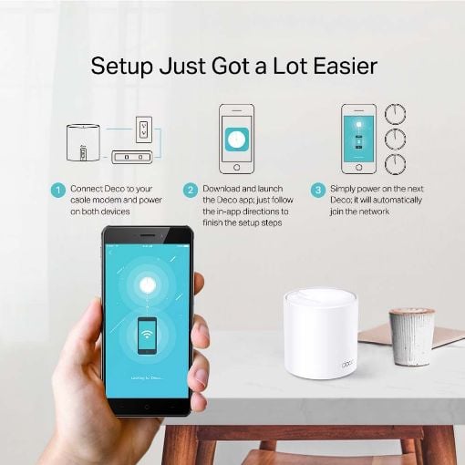 Εικόνα της Access Point TP-Link Deco X20 v1 Whole Home Mesh Wi-Fi 6 System AX1800 (3 pack)
