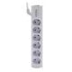 Εικόνα της Πολύπριζο Crystal Audio 6 Θέσεων Elegance White PSEL6S