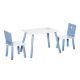 Εικόνα της HomCom - Τραπέζι με Καρέκλες σε Ανοιχτό Μπλε και Λευκό Ξύλο 312-035