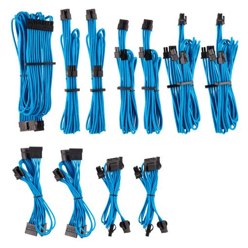 Εικόνα της Corsair Premium Sleeved PSU Cables Starter Kit Type-4 Gen4 Blue CP-8920225