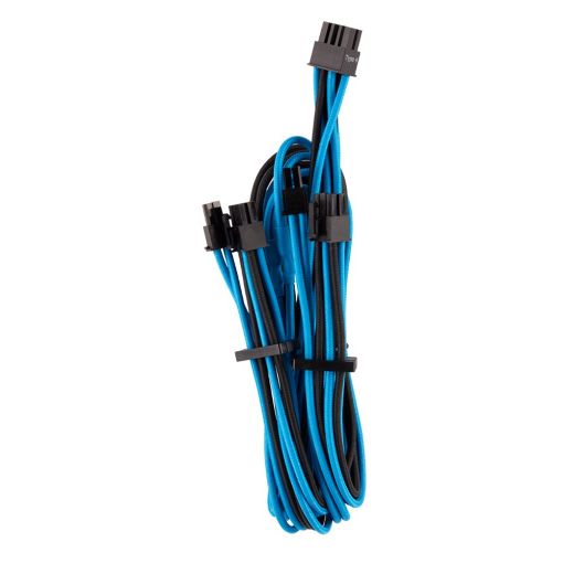 Εικόνα της Corsair Premium Sleeved Dual PCIe Cable Type-4 Gen4 Blue/Black CP-8920256