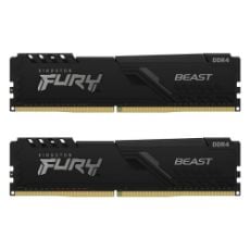 Εικόνα της Ram Kingston Fury Beast 16GB (2x8GB) DDR4-3200MHz CL16 KF432C16BBK2/16 Black