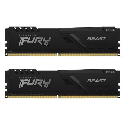 Εικόνα της Ram Kingston Fury Beast 16GB (2x8GB) DDR4-3200MHz CL16 KF432C16BBK2/16 Black