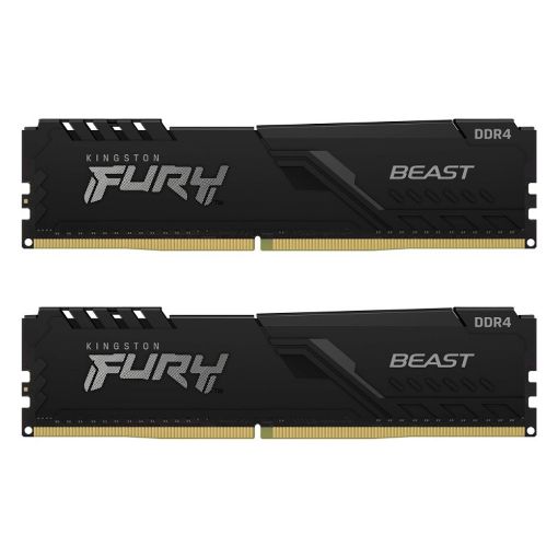 Εικόνα της Ram Kingston Fury Beast 16GB (2x8GB) DDR4-3200MHz CL16 KF432C16BBK2/16 Black