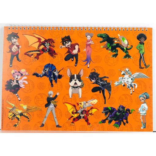 Εικόνα της Gim - Μπλοκ Ζωγραφικής Bakugan 23X33 cm 40φ. + Stickers 334-56416