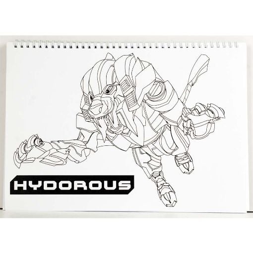 Εικόνα της Gim - Μπλοκ Ζωγραφικής Bakugan 23X33 cm 40φ. + Stickers 334-56416