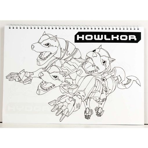Εικόνα της Gim - Μπλοκ Ζωγραφικής Bakugan 23X33 cm 40φ. + Stickers 334-56416