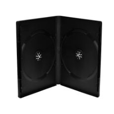 Εικόνα της MediaRange DVD Case for 2 Discs 14mm (machine packing grade) Black BOX12-M