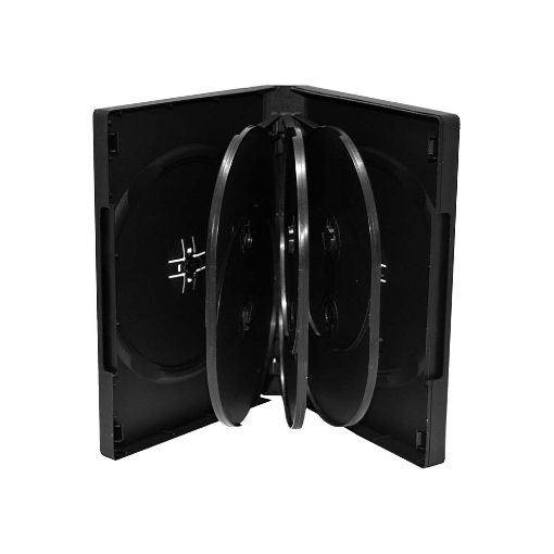 Εικόνα της MediaRange DVD Case for 8 Discs 27mm Black (3 Pack) BOX35-8