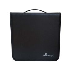 Εικόνα της MediaRange Media Storage Wallet for 500 Discs, Synthetic Leather, Black BOX96