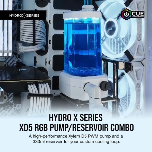 Εικόνα της Pump/Reservoir Corsair Hydro X XD5 RGB White CX-9040007-WW
