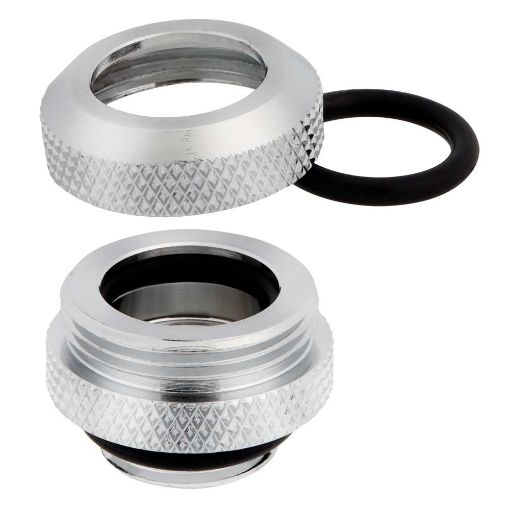 Εικόνα της Compression Fitting Corsair Hydro X XF Hard Straight (12mm OD) Chrome 4-Pack CX-9052000-WW