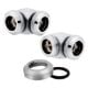 Εικόνα της Compression Fitting Corsair Hydro X XF Hard 90° Angled (12mm OD) Chrome 2-Pack CX-9052021-WW