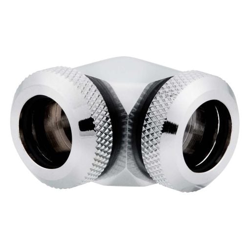 Εικόνα της Compression Fitting Corsair Hydro X XF Hard 90° Angled (12mm OD) Chrome 2-Pack CX-9052021-WW