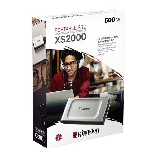 Εικόνα της Εξωτερικός SSD Δίσκος Kingston XS2000 500GB USB 3.2 Silver SXS2000/500G