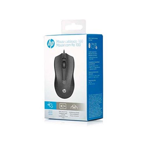 Εικόνα της Ποντίκι HP 100 Wired Black 6VY96AA