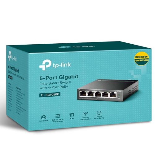 Εικόνα της Switch Tp-Link Easy Managed TL-SG105PE v1 4-port PoE+ 1-port 10/100/1000Mbps