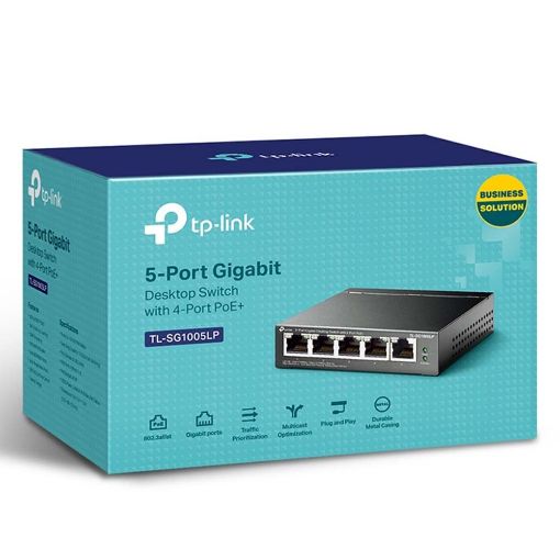 Εικόνα της Switch Tp-Link TL-SG1005LP v1 4-port PoE+ 1-port 10/100/1000Mbps