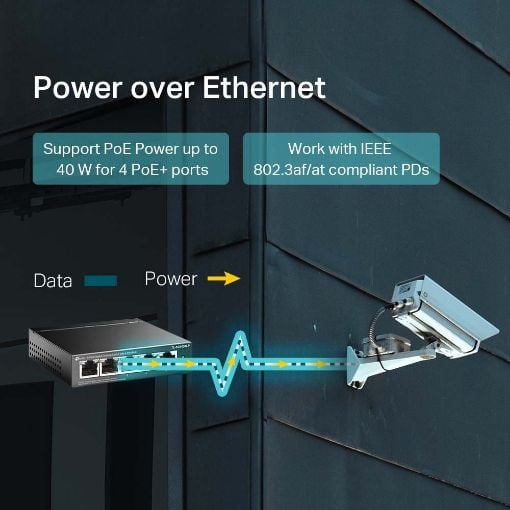 Εικόνα της Switch Tp-Link TL-SG1005LP v1 4-port PoE+ 1-port 10/100/1000Mbps