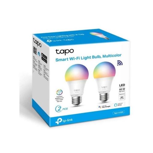 Εικόνα της Smart Wi-Fi Light Bulb TP-Link Tapo L530E E27 8.7W Dimable Multicolor (2-Pack)