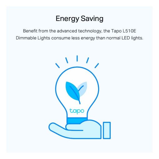 Εικόνα της Smart Wi-Fi Light Bulb Tp-Link Tapo L510E E27 8.7W Dimable (2-Pack)