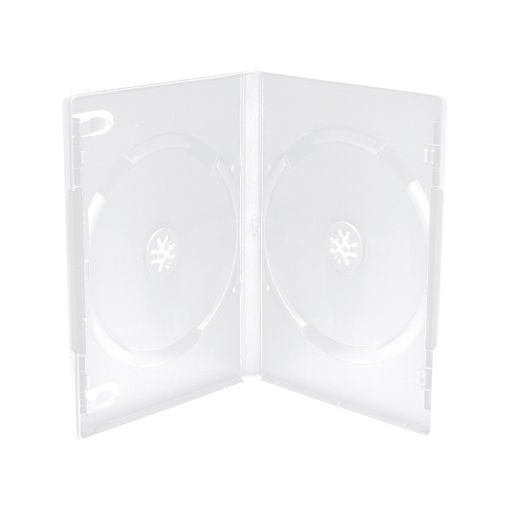 Εικόνα της MediaRange DVD Case for 2 Discs 14mm machine packing grade Frosted/Transparent BOX26-M