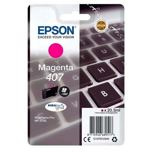 Εικόνα της Μελάνι Epson 407 Magenta C13T07U340