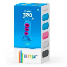 Εικόνα της Hey Clay Claymates - Trio, Colorful Kids Modeling Air-Dry Clay, 5 Cans MAE004