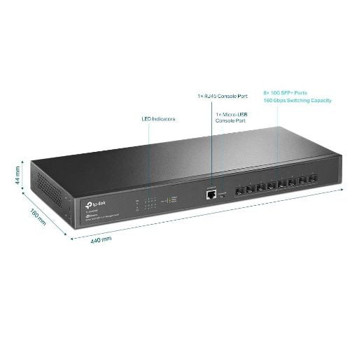 Εικόνα της Switch Tp-Link JetStream L2+ Managed TL-SX3008F 8-ports SFP+ 10/100/1000Mbps