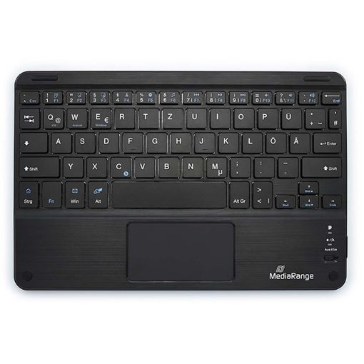 Εικόνα της Πληκτρολόγιο MediaRange Compact Wireless with 64 Keys and Touchpad Black MROS130-GR