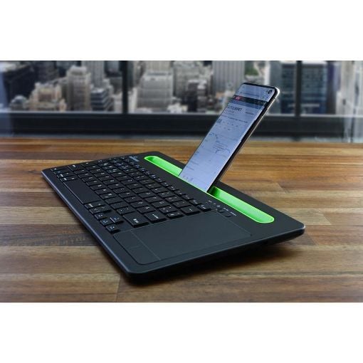 Εικόνα της Πληκτρολόγιο MediaRange Compact Wireless Multi-Pairing with 78 Keys and Touchpad Black MROS131-GR