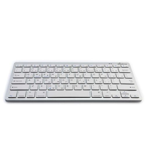 Εικόνα της Πληκτρολόγιο MediaRange Compact Bluetooth Silver MROS132-GR