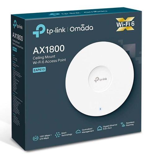 Εικόνα της Access Point Tp-Link EAP610 v1 AΧ1800 PoE Dual Band Ceiling Mount