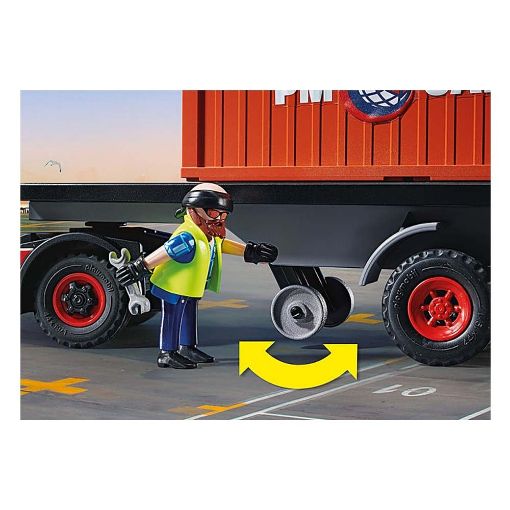 Εικόνα της Playmobil City Action - Φορτηγό Μεταφοράς Container 70771