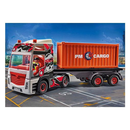Εικόνα της Playmobil City Action - Φορτηγό Μεταφοράς Container 70771