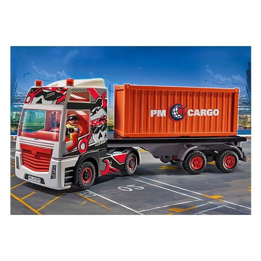 Εικόνα της Playmobil City Action - Φορτηγό Μεταφοράς Container 70771