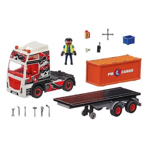 Εικόνα της Playmobil City Action - Φορτηγό Μεταφοράς Container 70771