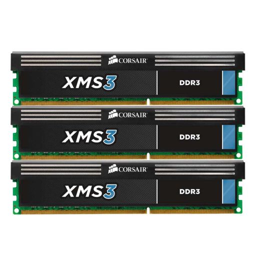 Εικόνα της Ram Corsair XMS3 4GB DDR3 1600MHz CL9 Black CMX4GX3M1A1600C9