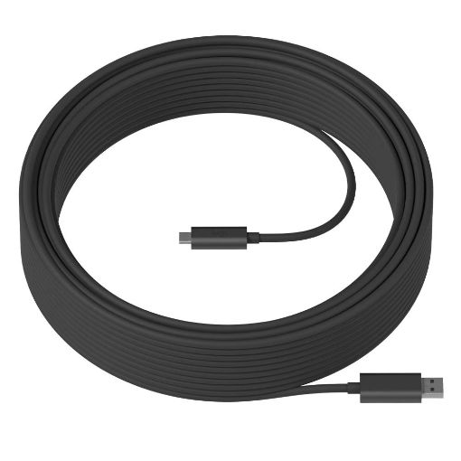 Εικόνα της Logitech Strong USB 3.2 Cable USB-C(M) to USB-A(M) Graphite 10m 939-001799