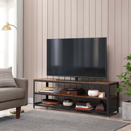 Εικόνα της Vasagle Μεταλλικό Έπιπλο Τηλεόρασης με 3 Ράφια 140 x 40 x 52 cm LTV50BX